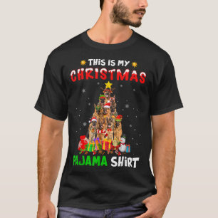 Camiseta Este Es Mi Navidad Pajama German Shepherd Dog Xm
