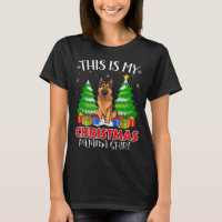 Este Es Mi Navidad Pajama German Shepherd Dog Xm