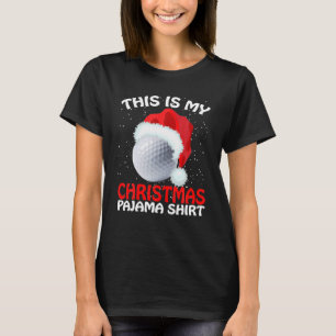 Camiseta Este Es Mi Navidad Pajama Golf Ball Sport Lover