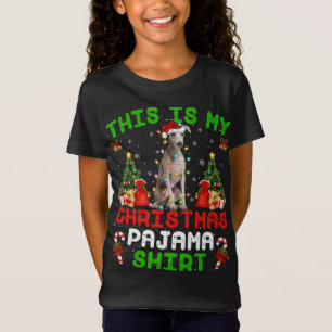 Camiseta Este Es Mi Navidad Pajama Italiano Greyhound Dog