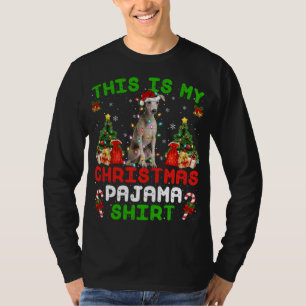 Camiseta Este Es Mi Navidad Pajama Italiano Greyhound Dog