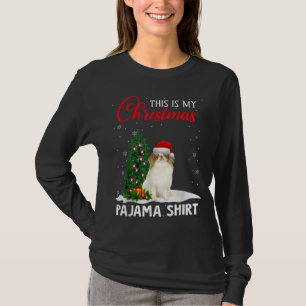 Camiseta Este es mi Navidad Pajama Japonés Chin Xmas Perro