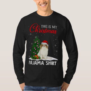 Camiseta Este es mi Navidad Pajama Japonés Chin Xmas Perro