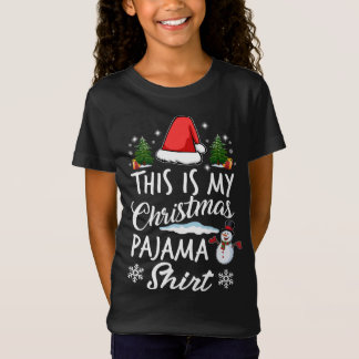 Camiseta Este Es Mi Navidad Pajama Matando Navidad Familiar