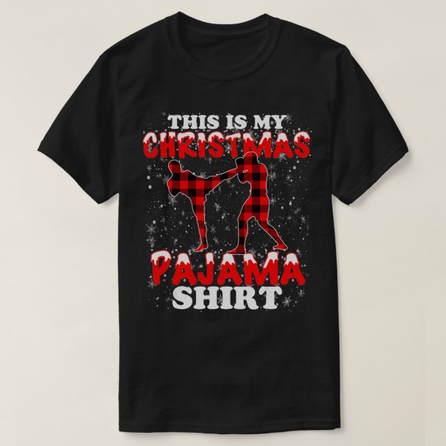 Camiseta Este es mi Navidad Pajama MMA (Diseño del anverso)