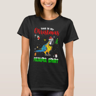 Camiseta Este Es Mi Navidad Pajama Parrot Red Plaid