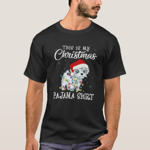 Camiseta Este Es Mi Navidad Pajama Perro Maltés Xmas Perro