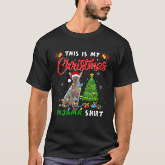 Camiseta Este Es Mi Navidad Pajama Peterbald Lover