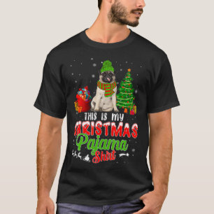 Camiseta Este Es Mi Navidad Pajama Pug Dog