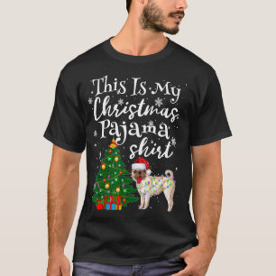 Camiseta Este es mi Navidad Pajama Pug Funny Santa Xmas T