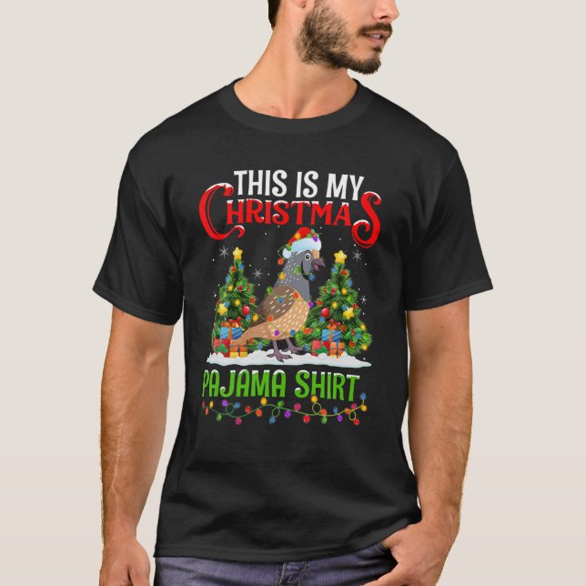 Camiseta Este Es Mi Navidad Pajama Quail Bird Navidades (Anverso)
