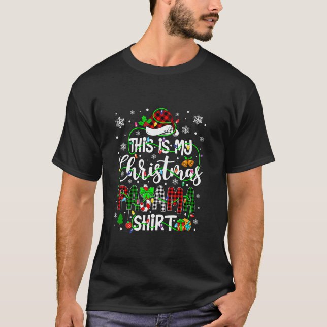 Camiseta Este Es Mi Navidad Pajama Que Coincide Con La Fami (Anverso)