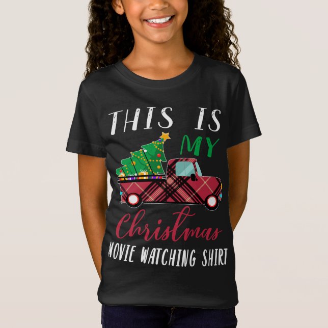 Camiseta Este es mi Navidad Pajama Red Truck Funny Christ (Anverso)
