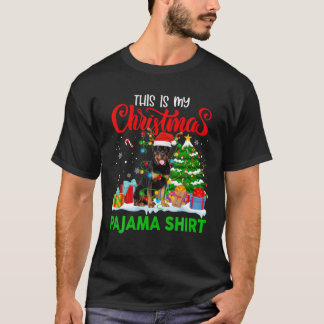 Camiseta Este Es Mi Navidad Pajama Rottweiler Costume Chr
