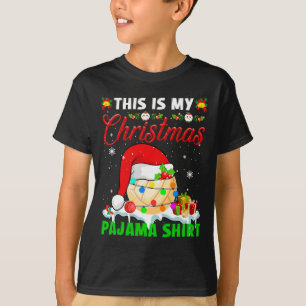 Camiseta Este es mi Navidad Pajama Santa Hat Volleyball F