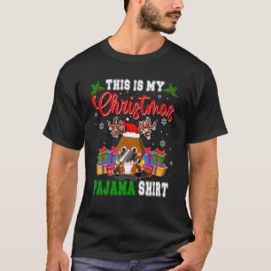 Camiseta Este Es Mi Navidad Pajama Santa Reindeer Platypu