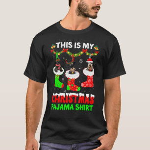 Camiseta Este Es Mi Navidad Pajama Schnauzer Dog Puppy
