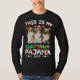 Camiseta Este Es Mi Navidad Pajama Shetland Sheepdog Funn