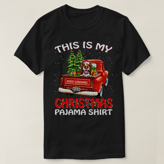 Camiseta Este Es Mi Navidad Pajama Shirer Border Collie Tr (Diseño del anverso)
