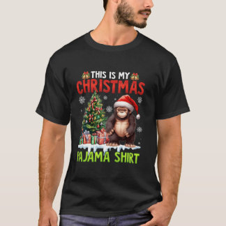 Camiseta Este es mi Navidad Pajama Shirt Bigfoot Santa Xm