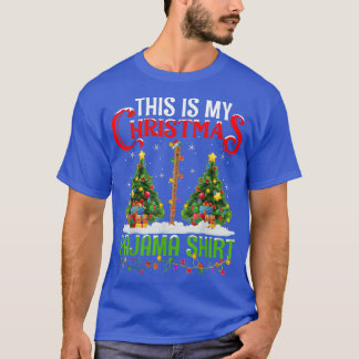 Camiseta Este Es Mi Navidad Pajama Shirt Flute Music Chris