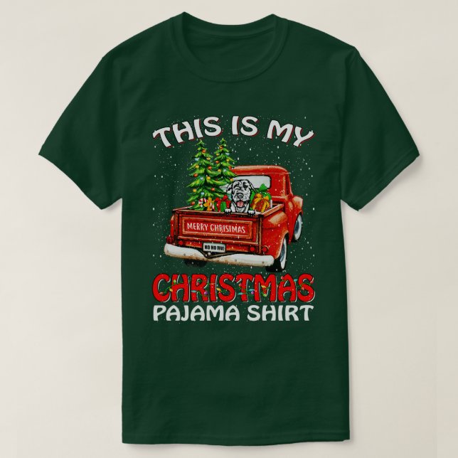 Camiseta Este es mi Navidad Pajama Shirt Irish Wolfhound (Diseño del anverso)