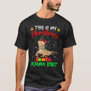 Camiseta Este Es Mi Navidad Pajama Shirt Santa Bearded Dr.