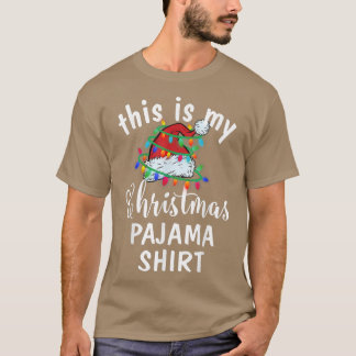 Camiseta Este es mi Navidad Pajama Shirt Xmas Lights Funn