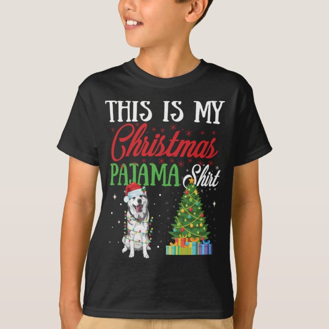 Camiseta Este Es Mi Navidad Pajama Siberian Husky Lover D (Anverso)