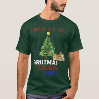 Camiseta Este es mi Navidad Pajama Snow Xmas Tree