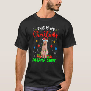 Camiseta Este Es Mi Navidad Pajama Sphynx Cat Xmas Tree L