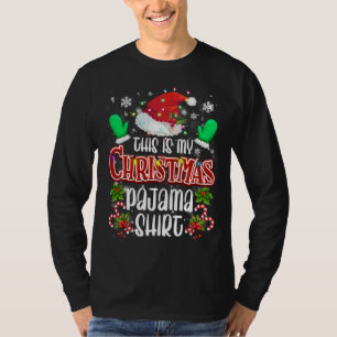 Camiseta Este es mi Navidad Pajama Stocking Gorra Santa Fam