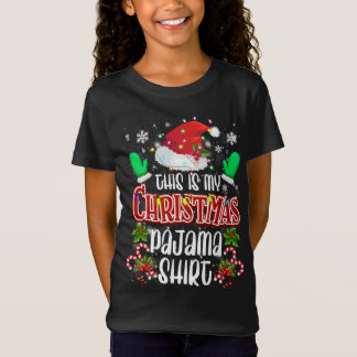 Camiseta Este es mi Navidad Pajama Stocking Gorra Santa Fam