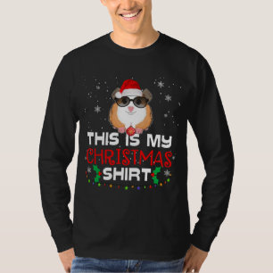Camiseta Este Es Mi Navidad Pajama T-Shirt Guinea Pig Chr