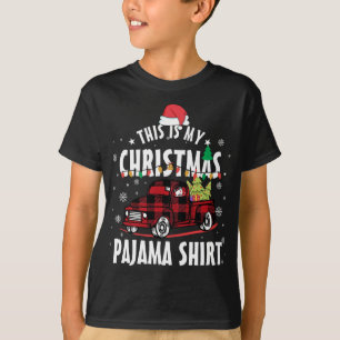 Camiseta Este es mi Navidad Pajama Truck Funny Santa Hat