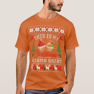 Camiseta Este Es Mi Navidad Pajama Xmas Cupcakes