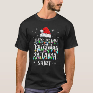 Camiseta Este Es Mi Navidad Pajama Xmas Lights Funny Holi