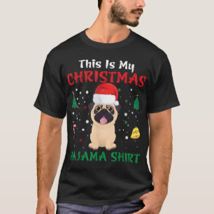 Camiseta Este es mi Navidad Pajama Xmas Santa Hat Funny P