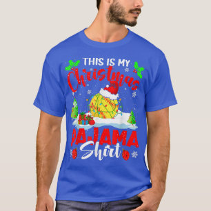 Camiseta Este es mi Navidad Pajama Xmas Santa Softball P