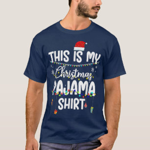 Camiseta Este Es Mi Navidad Pajama Xmas String Lights Ho