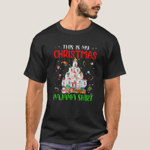 Camiseta Este es mi Navidad Pajama Xmas Tree American Esk