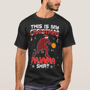 Camiseta Este Es Mi Navidad PajamaRed Plaid Basketball Xm