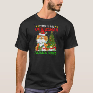 Camiseta Este Es Mi Navidad Pajamas Ilustra Gato Persa Ch
