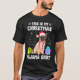 Camiseta Este Es Mi Navidad Pug Dog Pajama Pajama Puppy