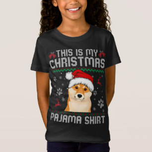 Camiseta Este Es Mi Navidad Shiba Inu Perro Pajama Merry Xm