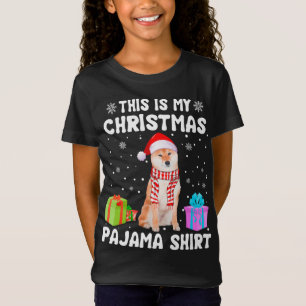 Camiseta Este Es Mi Navidad Shiba Inu Perro Pajama Puppy Lo