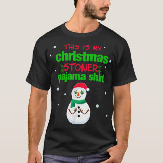 Camiseta Este es mi Navidad Stoner Pajama Shirt Weed Tee