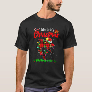 Camiseta Este Es Mi Navidad Tirado De Búfalo De Shark Pajam