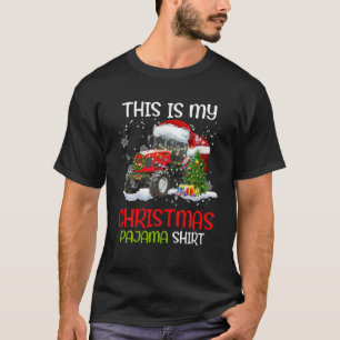 Camiseta Este Es Mi Navidad Un Chofer De Tractor Pajama