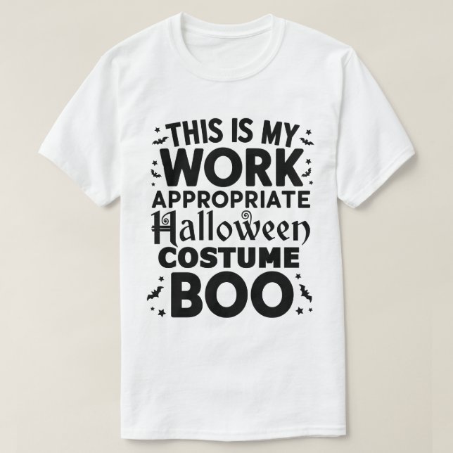 Camiseta Este Es Mi Obra Adecuada Para Halloween Costume Bo (Diseño del anverso)
